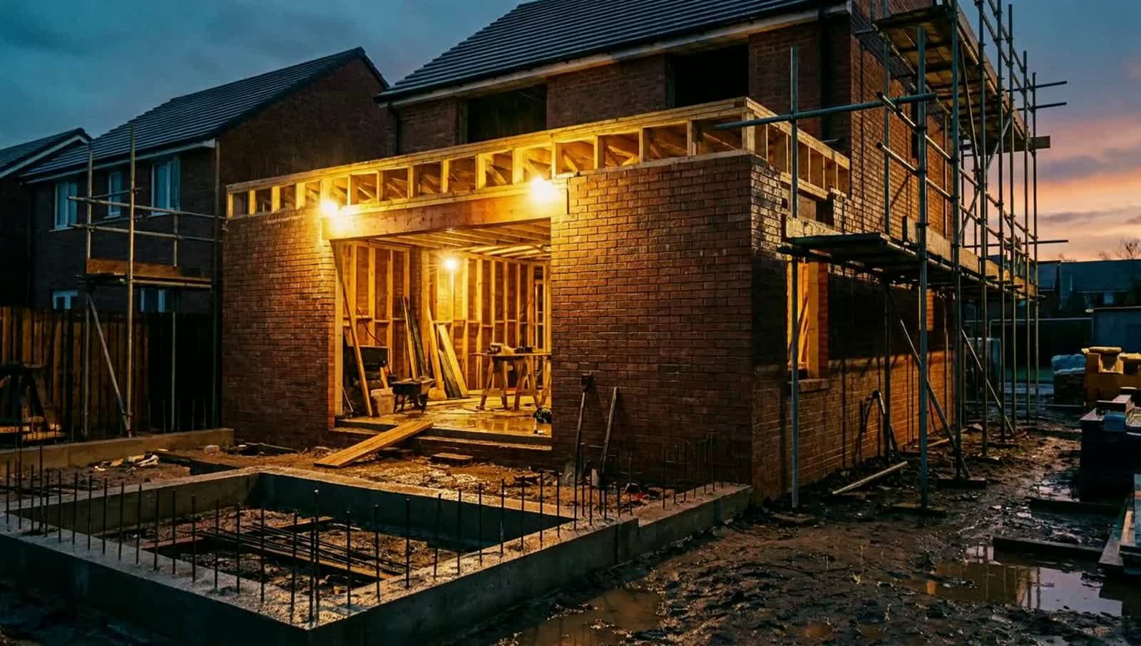 Big Builds extension build at dusk